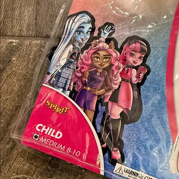 Spirit Halloween Kids Monster High Frankie Stein Costume Child Medium 8-10 - Picture 12 of 14